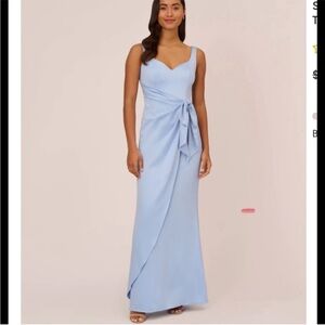Adrianna Papell Light Blue Maxi Dress